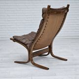 1970’s, Norwegian design, "Siesta" lounge chair by Ingmar Relling, leather, bentwood.