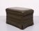 Green Leather Pouf . 1970s Germany