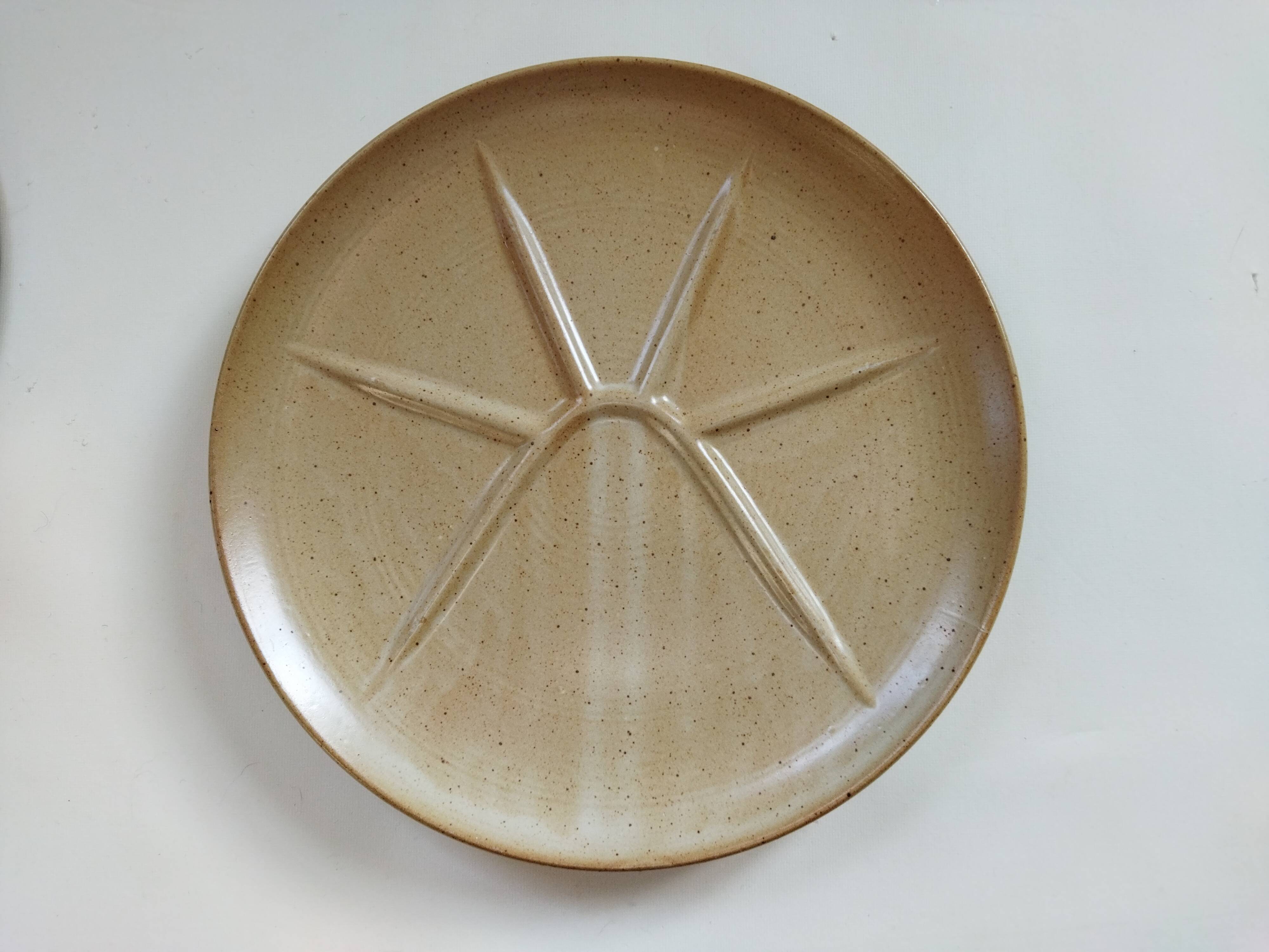 Six Village CNP stoneware plates