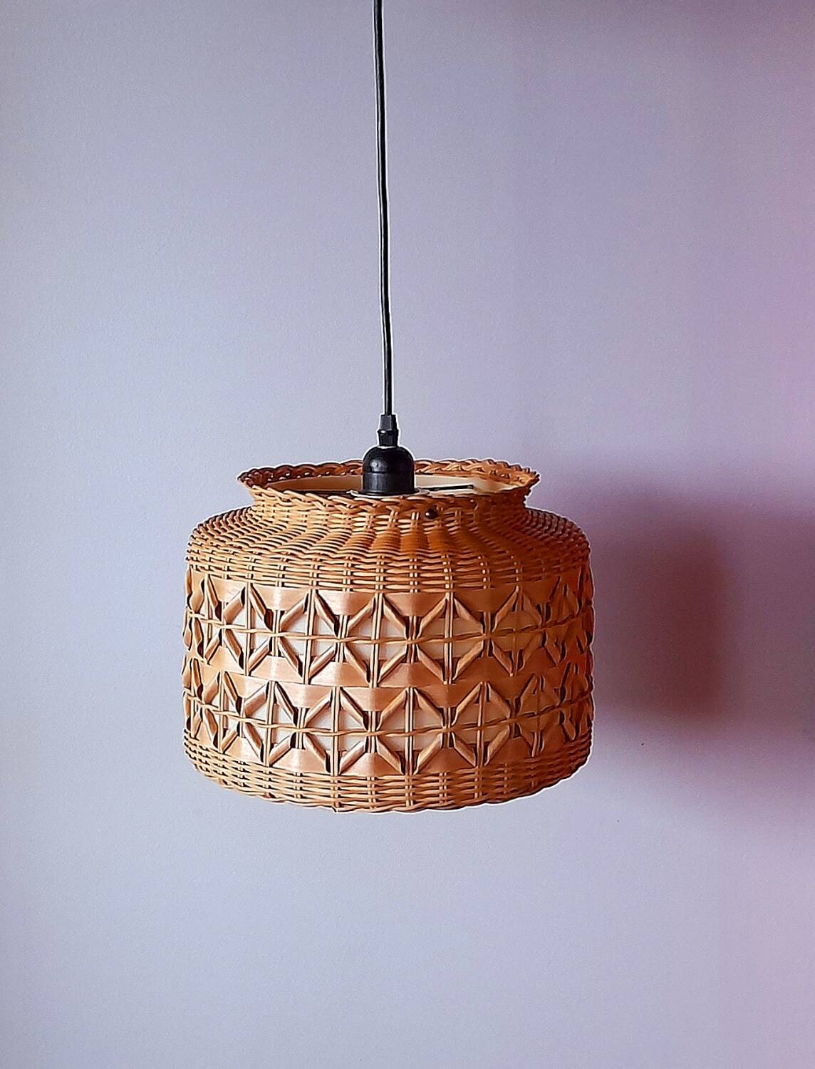 Woven wicker suspension, 1960.