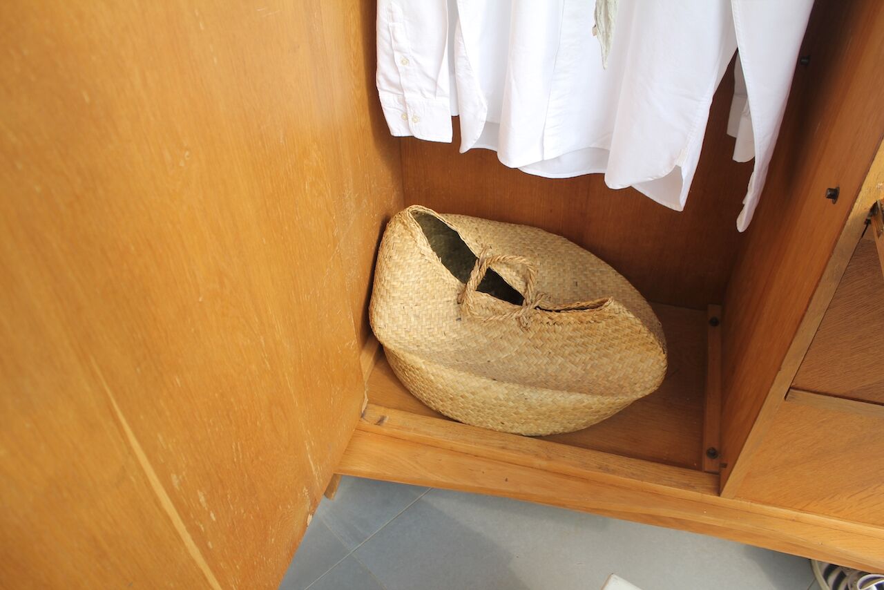 Vintage wardrobe compass feet