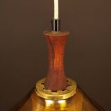 Glass pendant lamp, Danish design, 1970s, production: Denmark