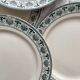 6 ironstone dessert plates “Palmettes” Boch Freres La Louvière