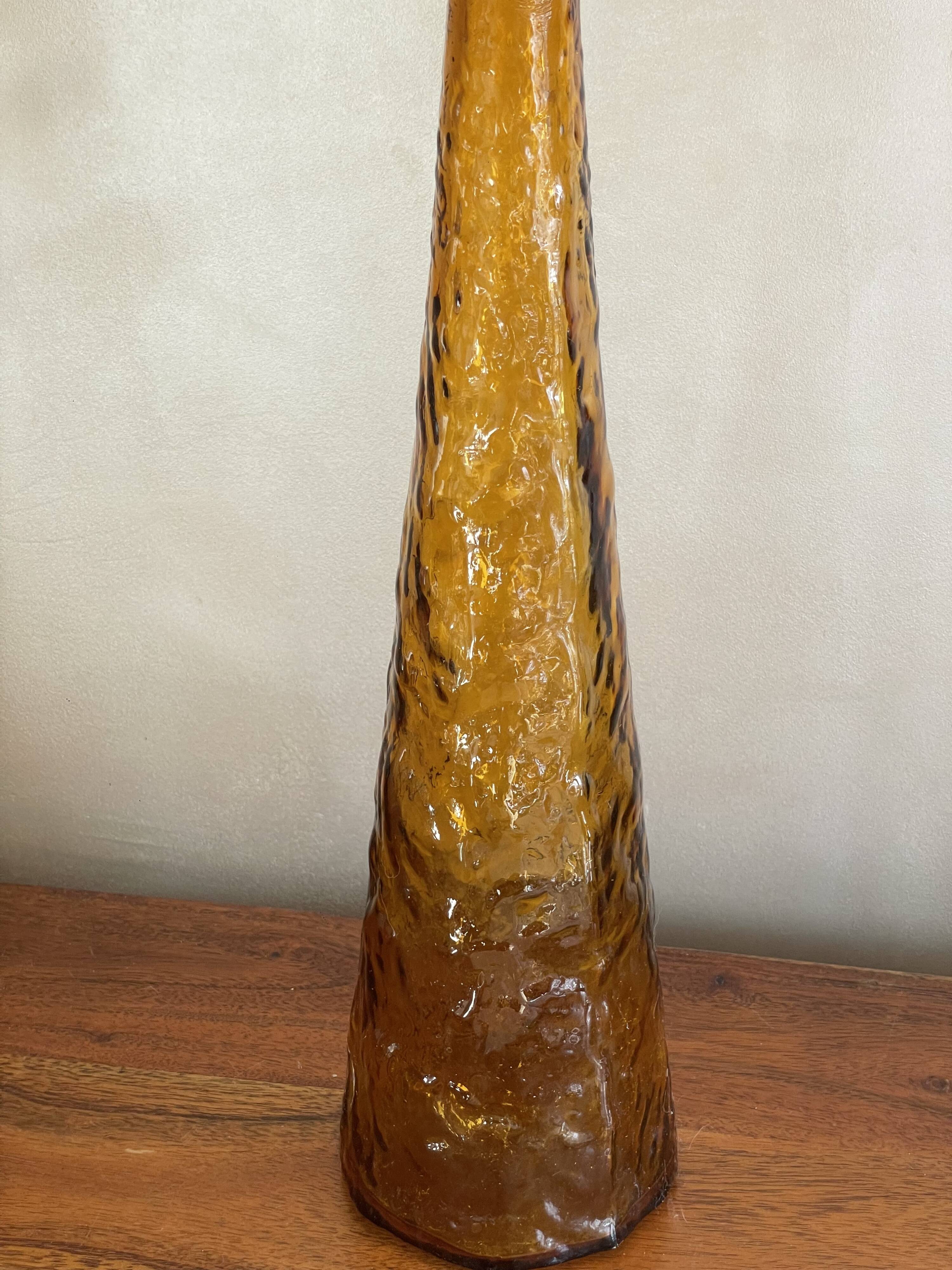 Italian glass carafe from Empoli