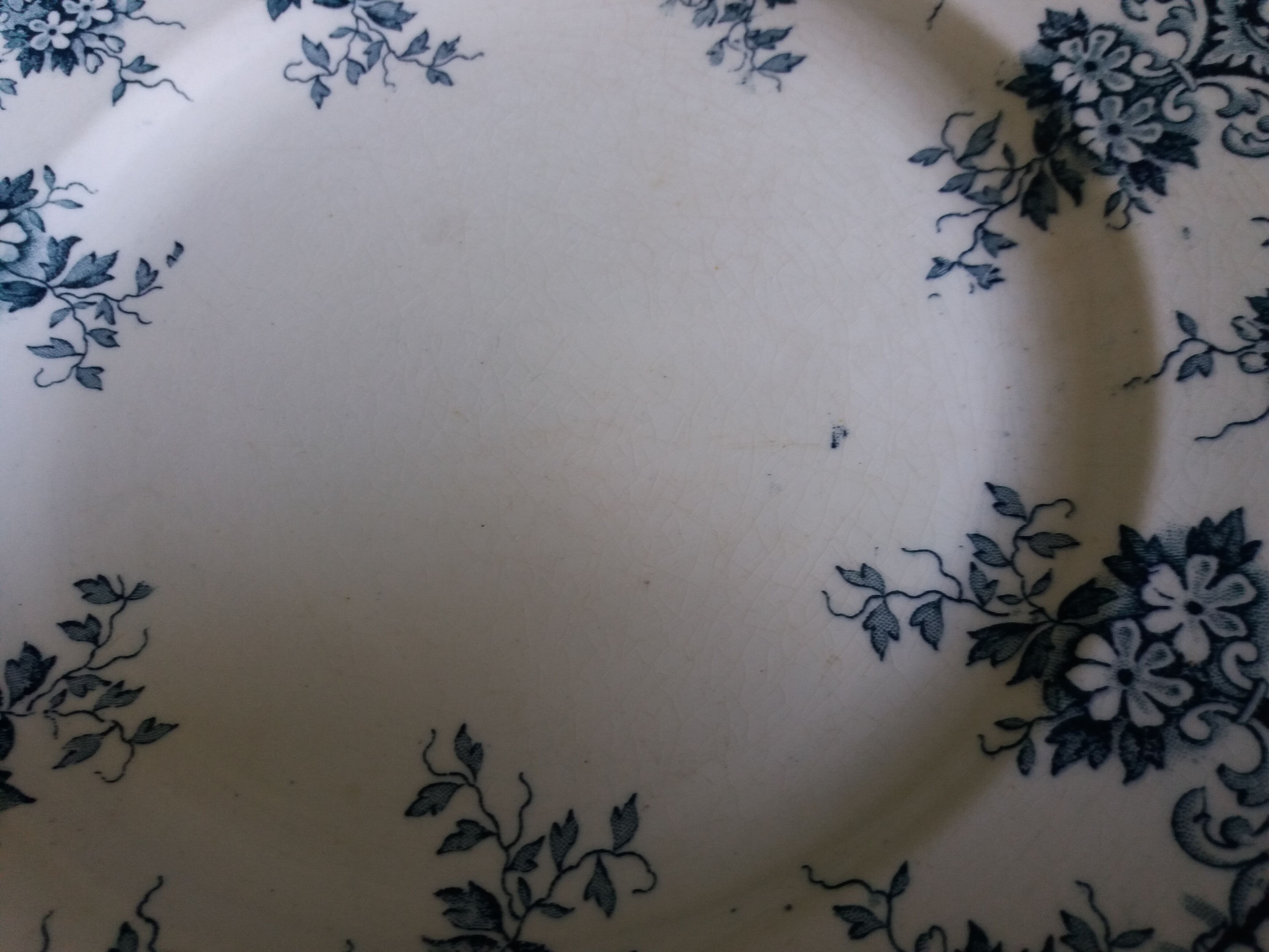 Lot 4 mismatched flat plates Terre de fer