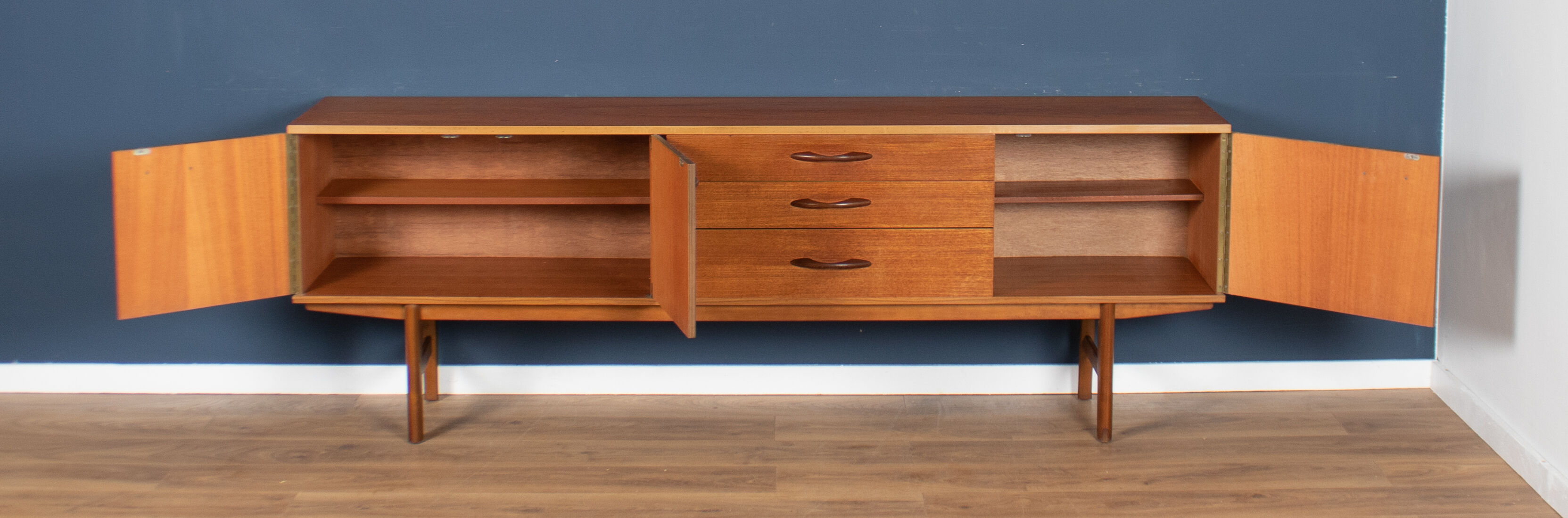 Retro teak 1960s avalon long mid century sideboard