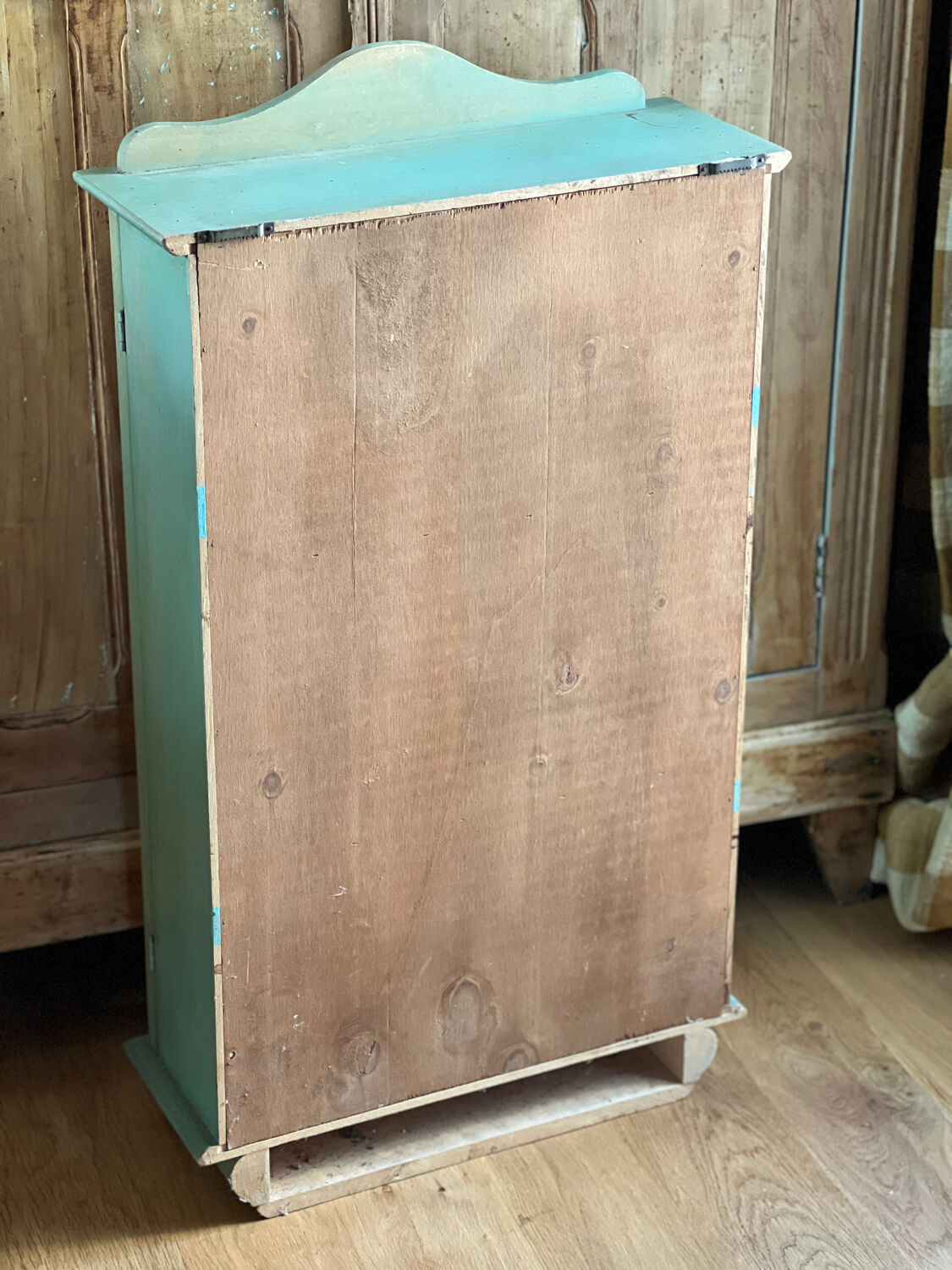 Wall display cabinet wood