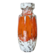 Orange "fat lava" ceramic vase, West Germany, 1970