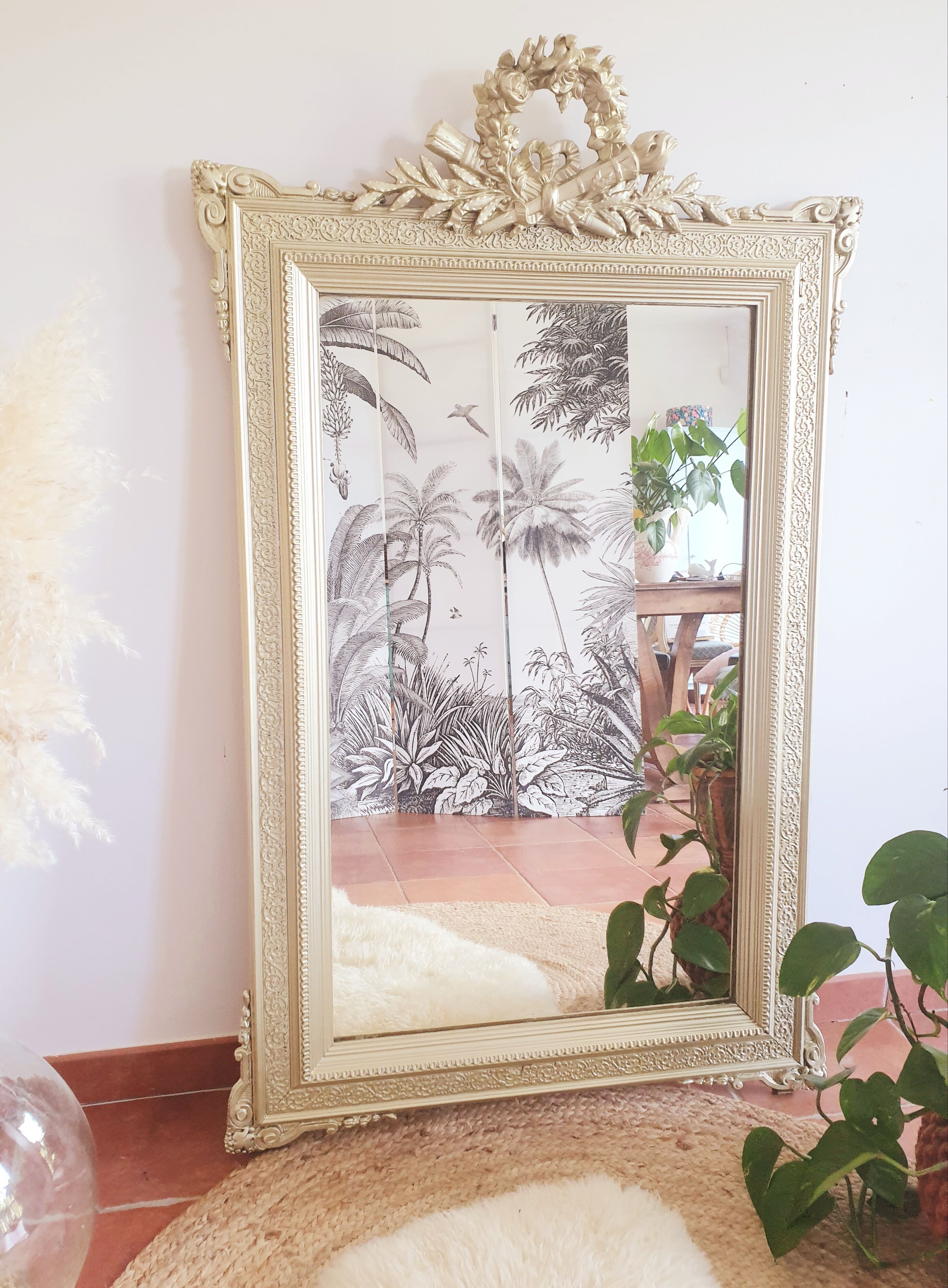 Beautiful old mirror Napoleon III 80x130cm