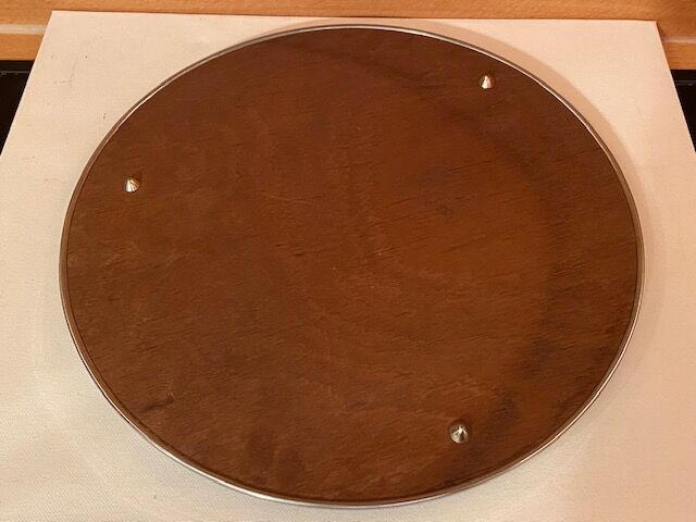 Round art deco mirror tray