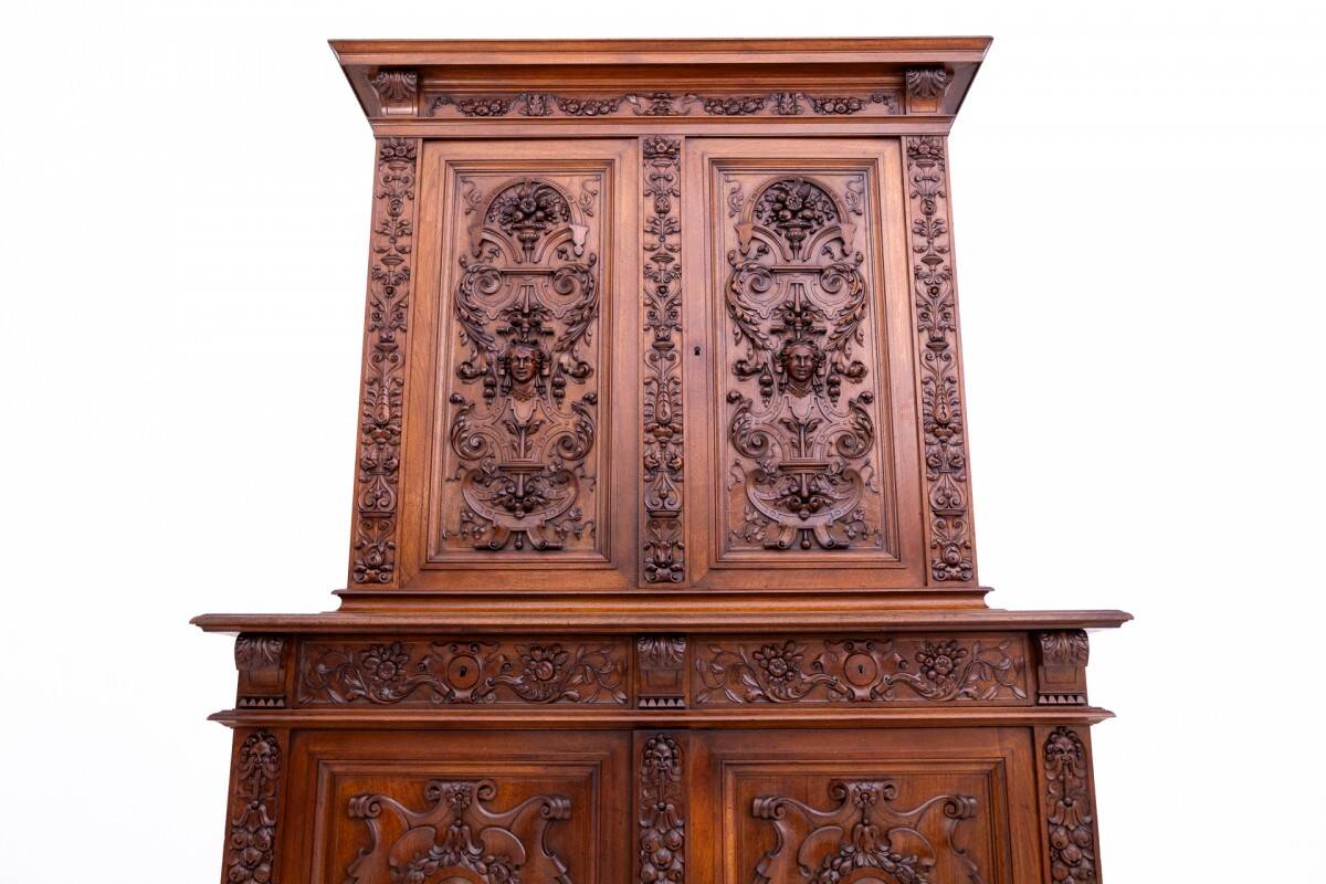 Carved sideboard, France, ca. 1870.