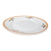 Flat round plate Moulin des Loups, model Granite