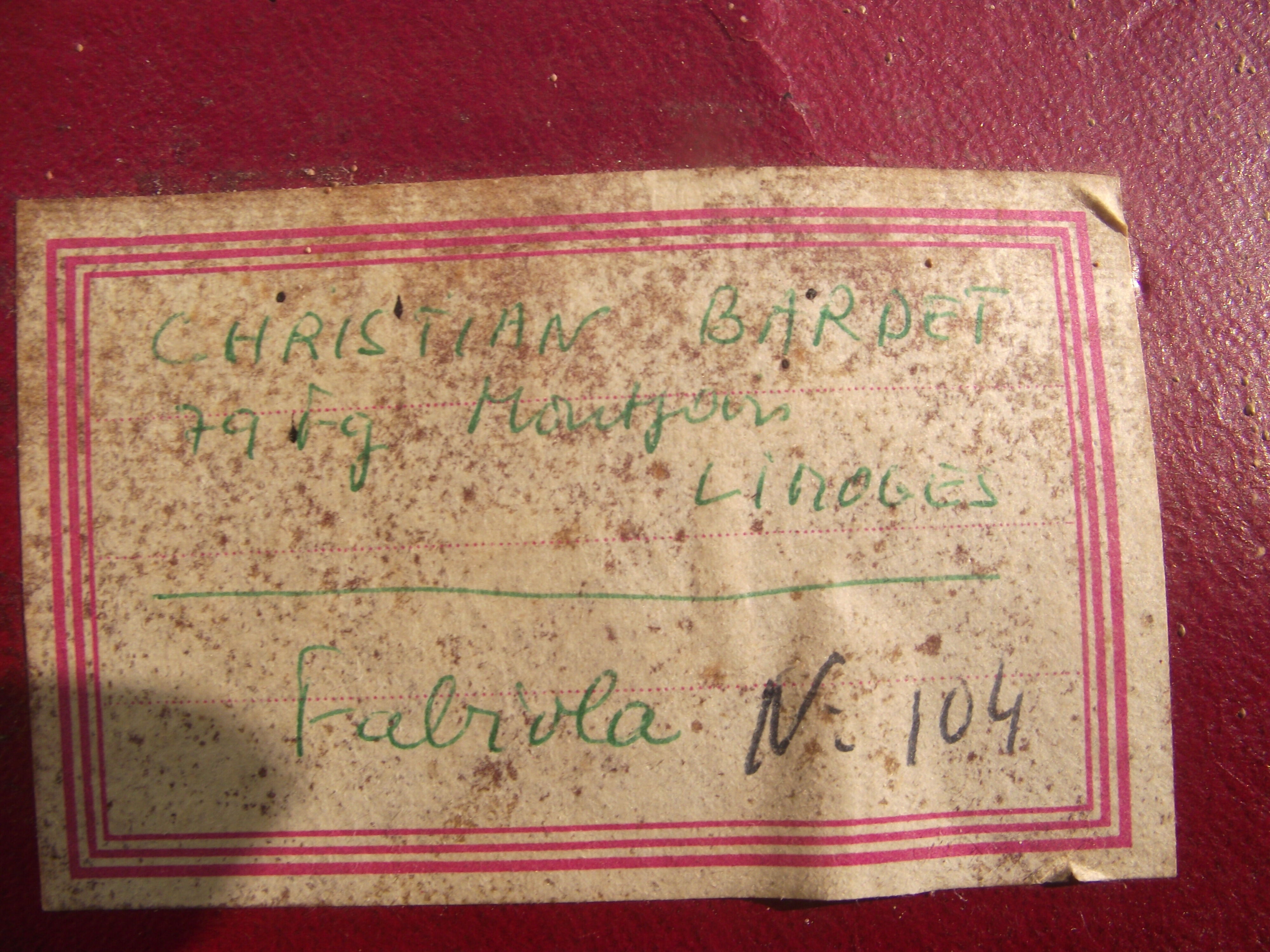 Portrait of Limoges from the 50s 60s