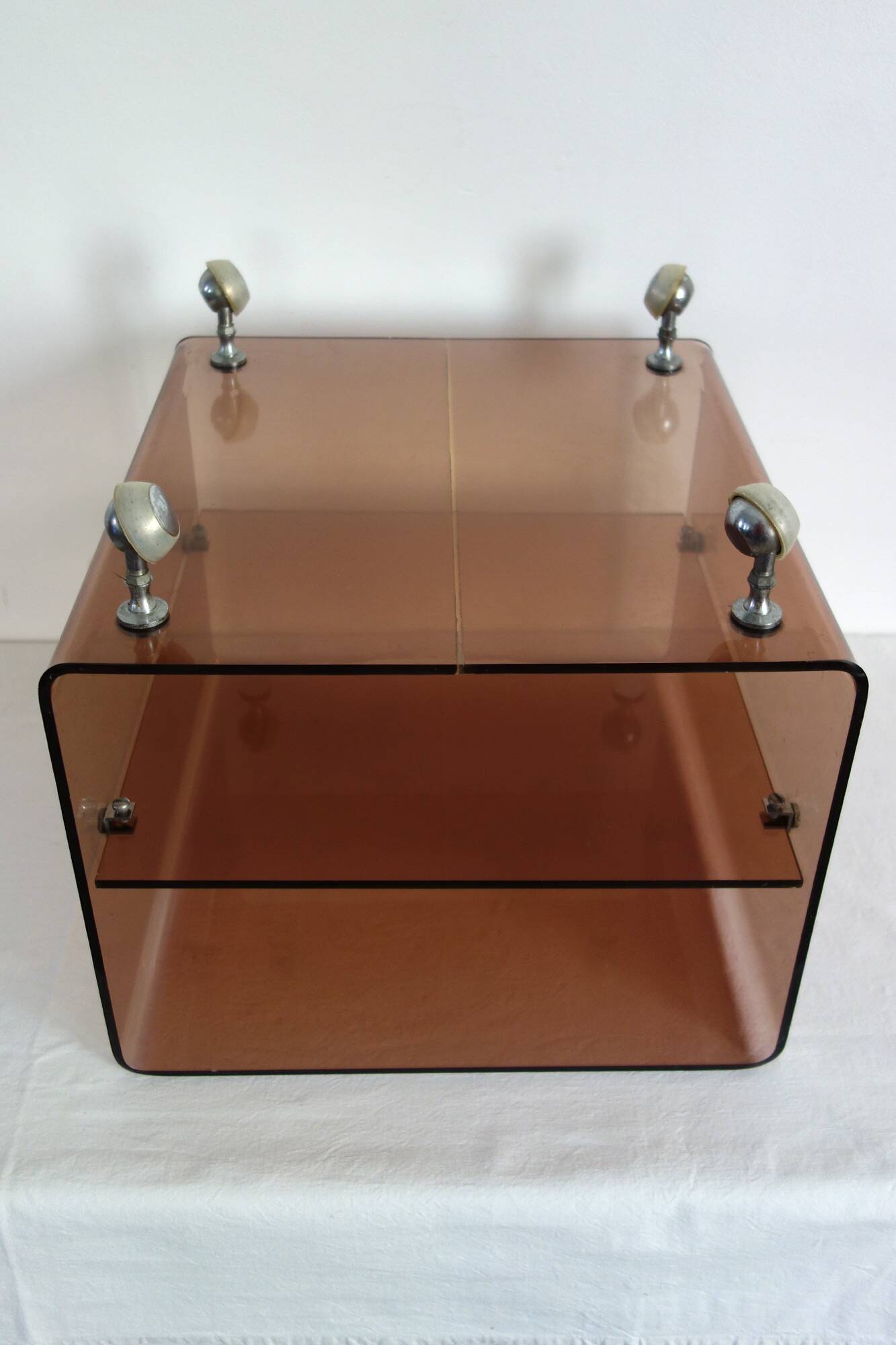 Plexiglas coffee table Michel Dumas 70s