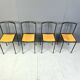 4 chairs by Zeus Noto Maurizio Peregalli Millepunte, 1985
