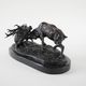 Fighting stags bronze sculpture by Pierre-Jules Mêne French animalier art