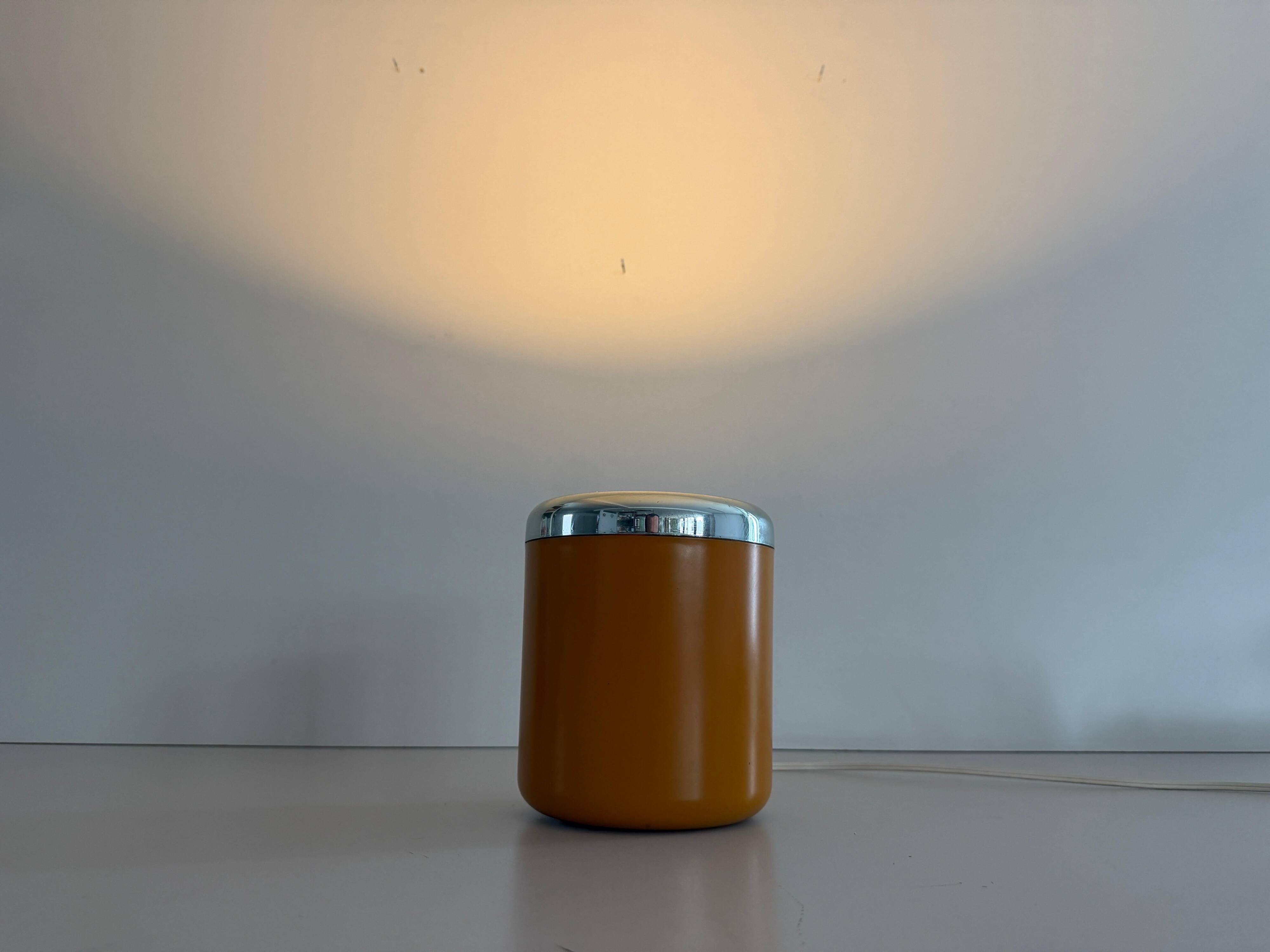 Flush mount in orange plexiglass by Kinkeldey, 1970s, Germany.