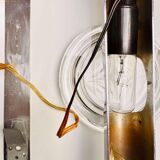 Pair of Space Age 70s double wall lights