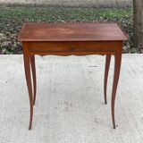 All-purpose cabaret table made of solid wood with drawer