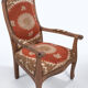 Boho Chic Suzani Embroidered Bergere Chair