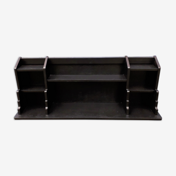 Art deco shelf in black wood