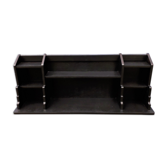Art deco shelf in black wood