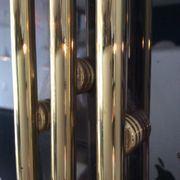 Série de 3 appliques en laiton des années 70