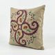Vintage embroidered cushion cover 46x46 cm