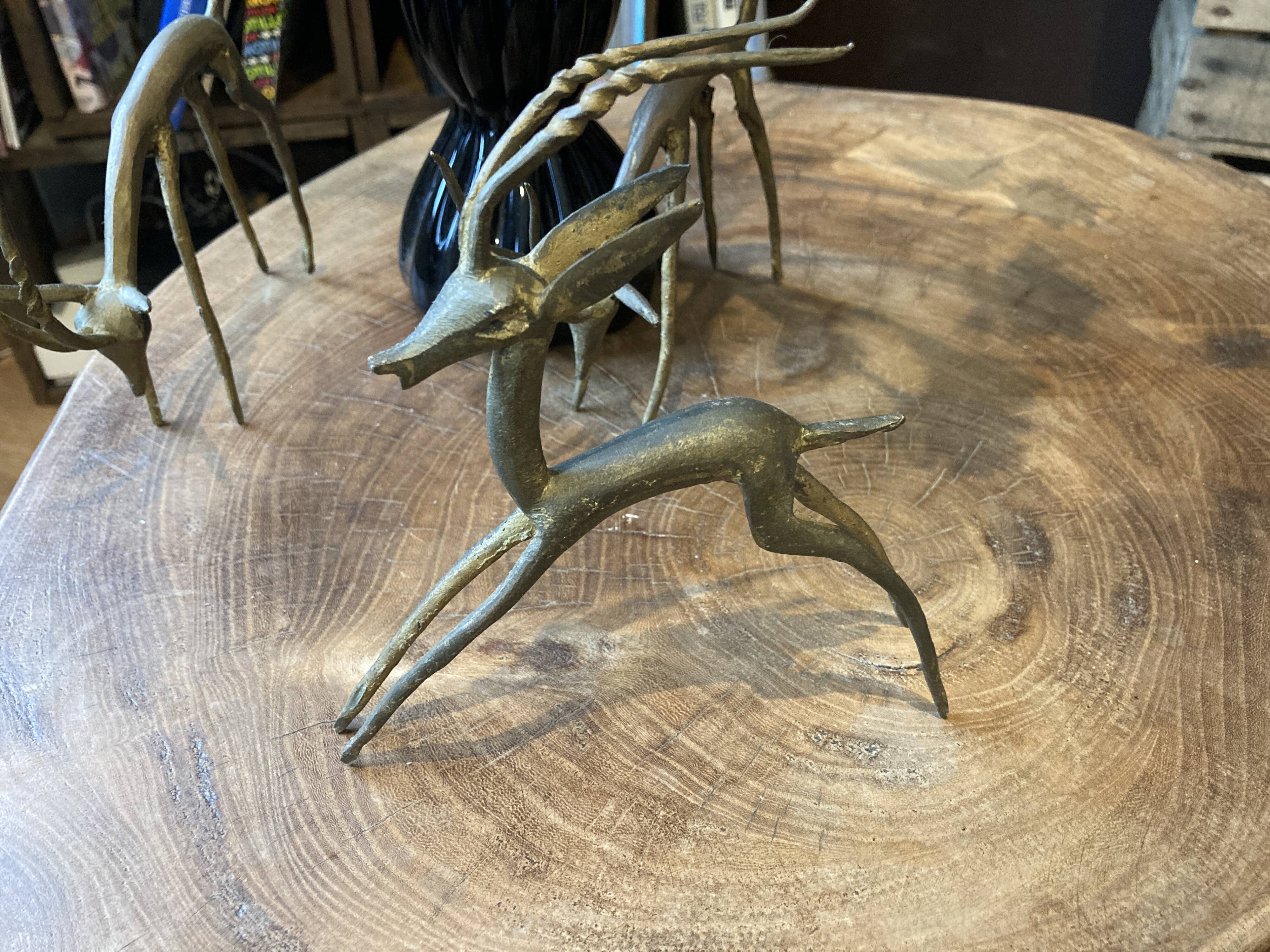 Lot de 3 animaux en métal