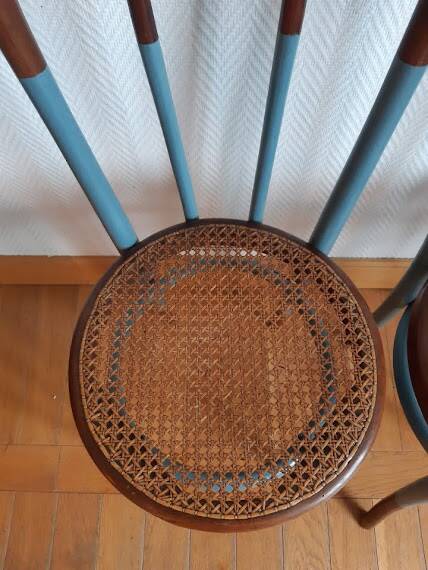 Three bentwood bistro chairs, circa 1950