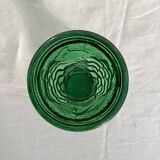 Italian vase in green glass, dimensions: height -25.5 cm - diameter -11 cm -