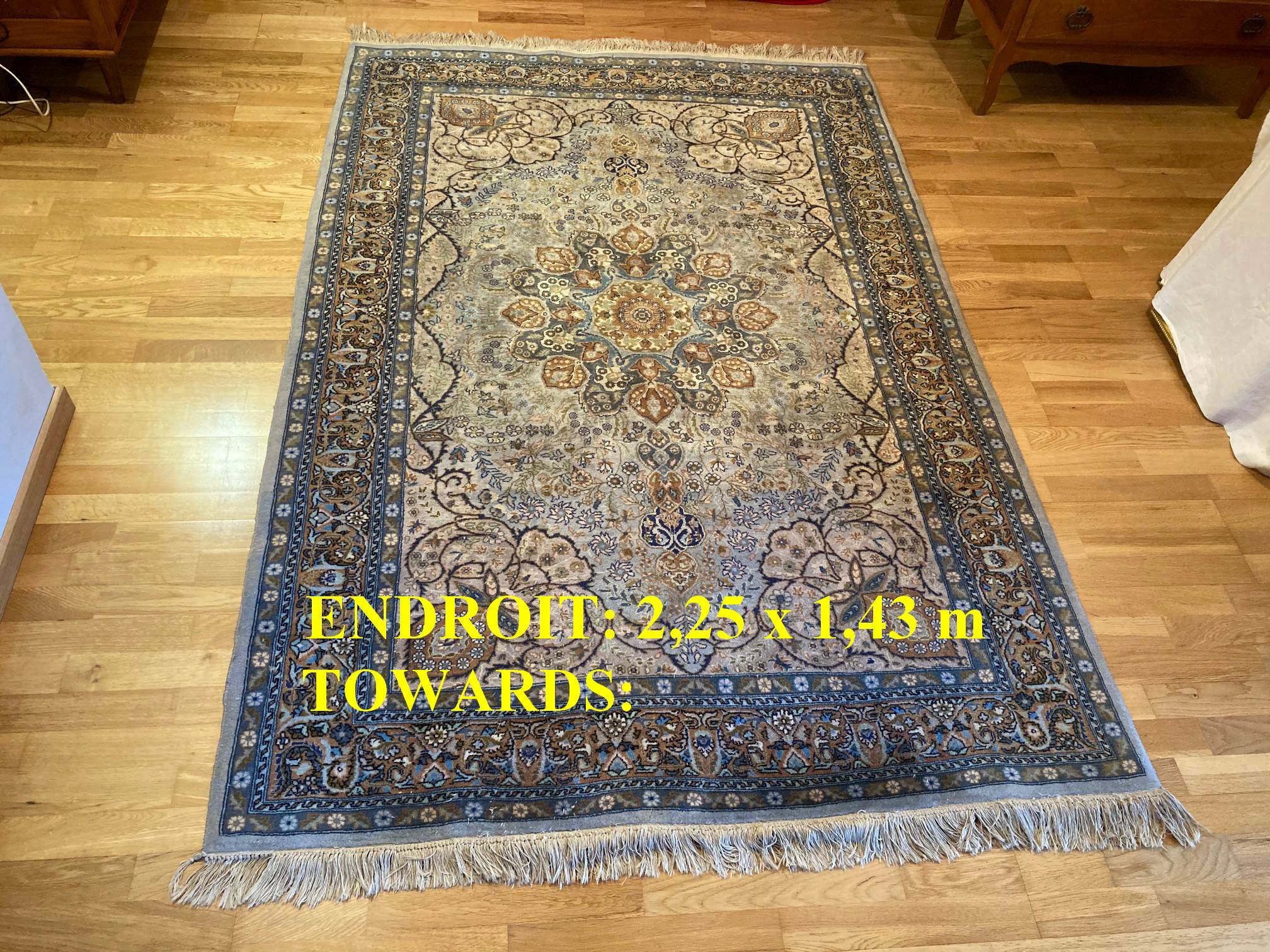 Oriental carpet 2.25 x 1.43 m