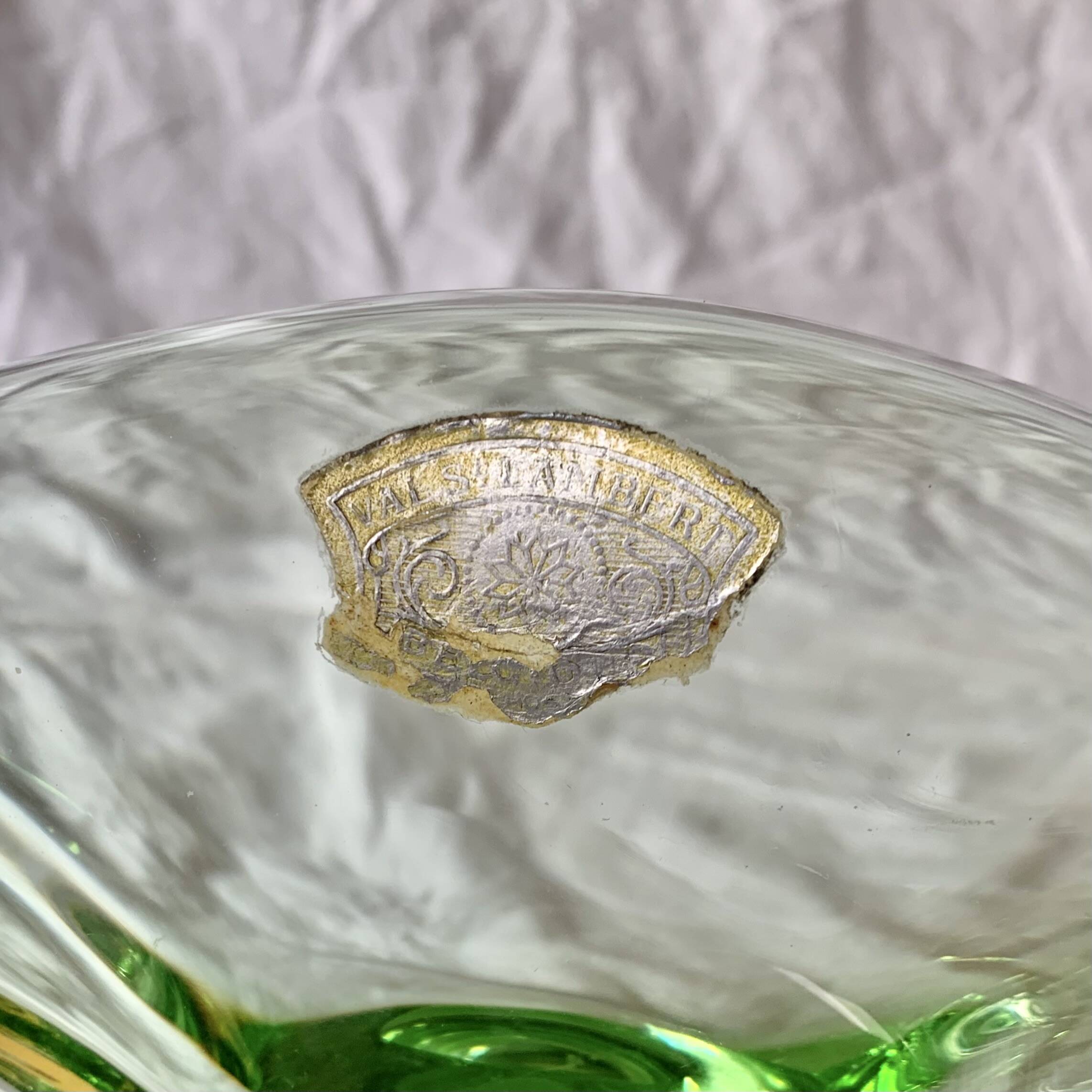 Val-Saint-Lambert crystal tray - 1960