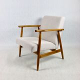 Chaise beige vintage, années 1970