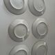 Set of 6 antique Haviland Paris porcelain plates.