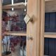 GLASS CABINET IN SOLID OAK