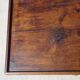 Bolster or end table with drawer, patina
