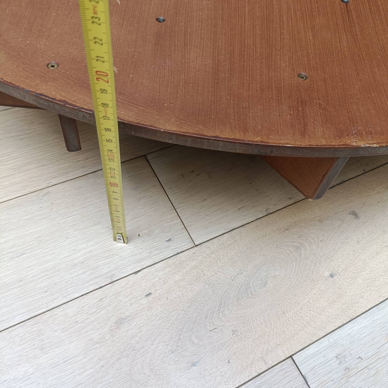 Vintage half-moon shelf