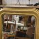 Mercury mirror from the Louis Philippe period, gilded with gold leaf, 19th century.