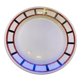 Old French earthenware dish Fénal Badonviller, Béarn model