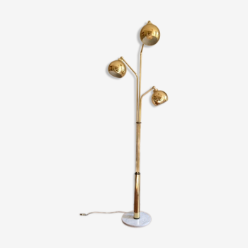 Floor lamp "thrush" 3 golden globes