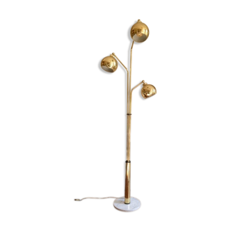 Floor lamp "thrush" 3 golden globes