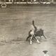 Old photography stereo, stereograph, luxury albumine 1903 Bull race, Seville, Spain