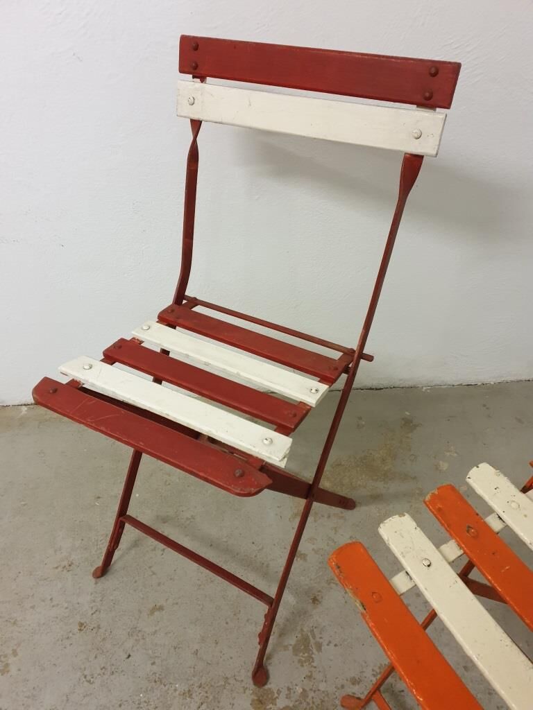 Bistro folding chairs garden