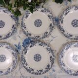 6 Sarreguemines flat plates, Roxanne model