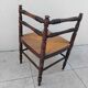 Chaise d angle vintage paille ancienne