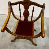 Dagobert armchair with red upholstery