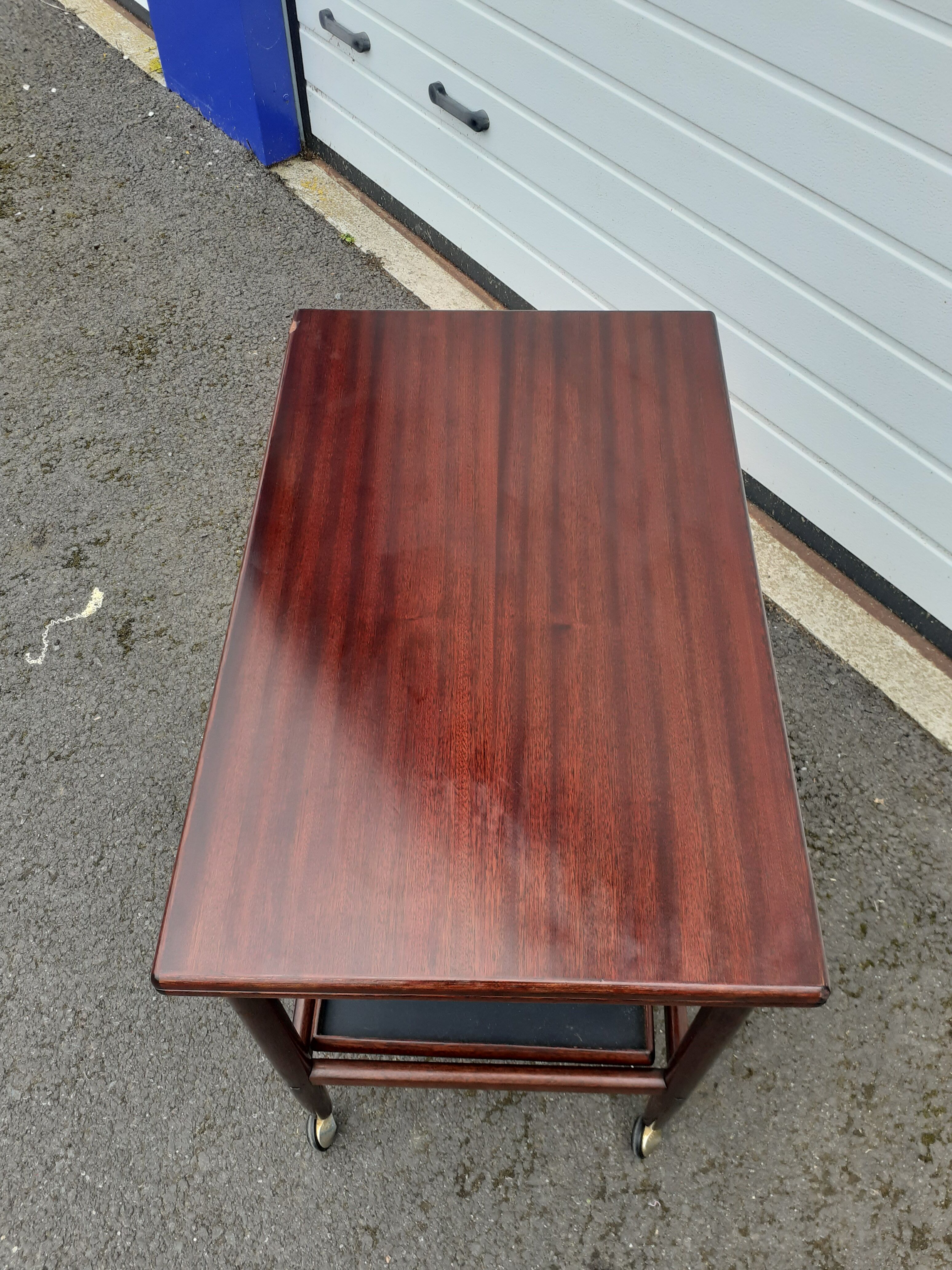 Scandinavian rosewood service foldable