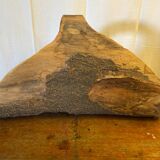 Antique Carved Wood Basket Vintage #C622