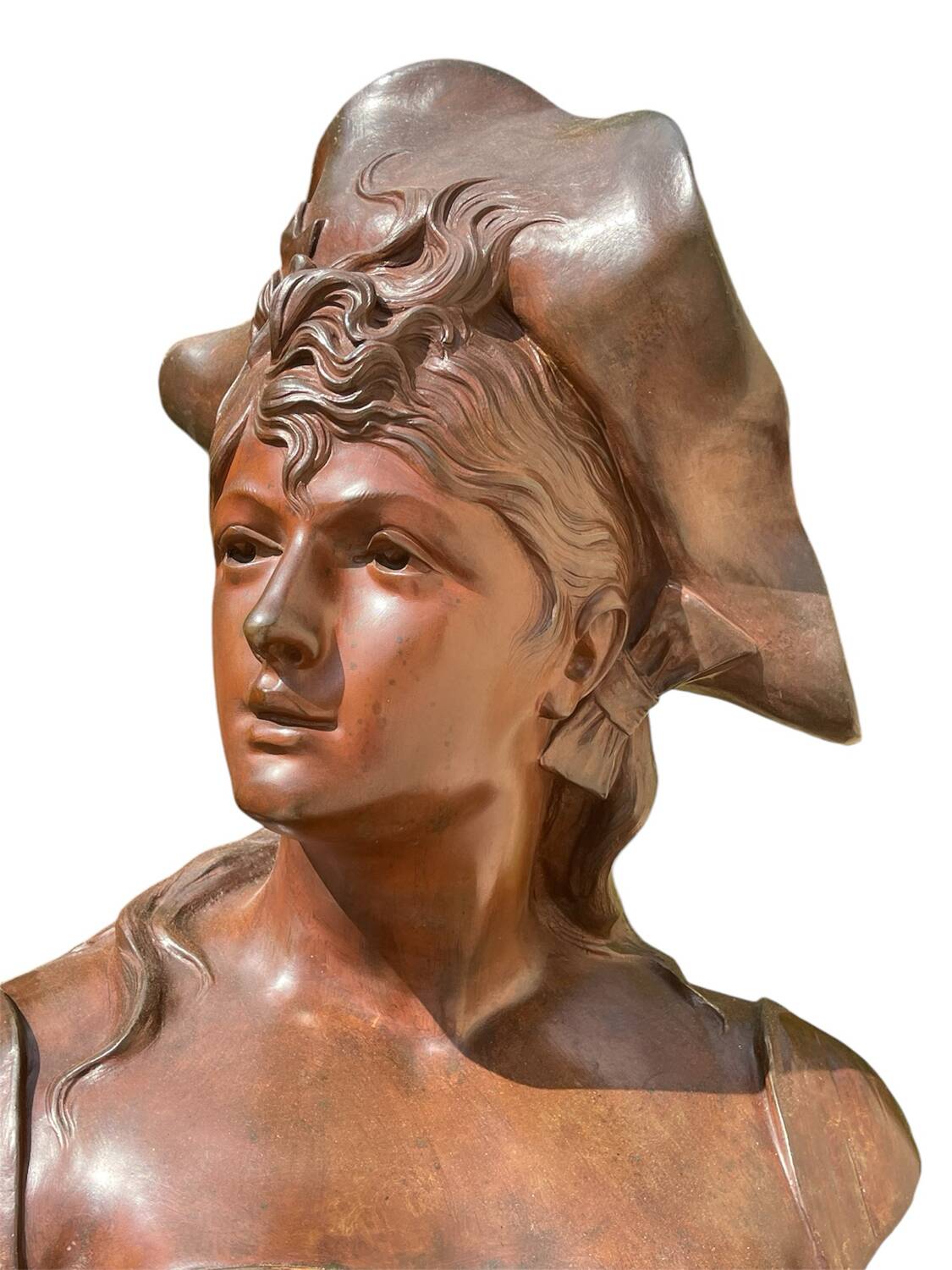 Bronze sculpture entitled “La Brunetta”